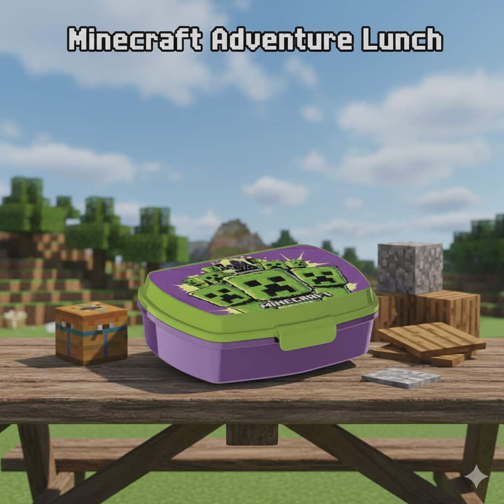 Boîte à sandwich en plastique amusante Minecraft Le Film