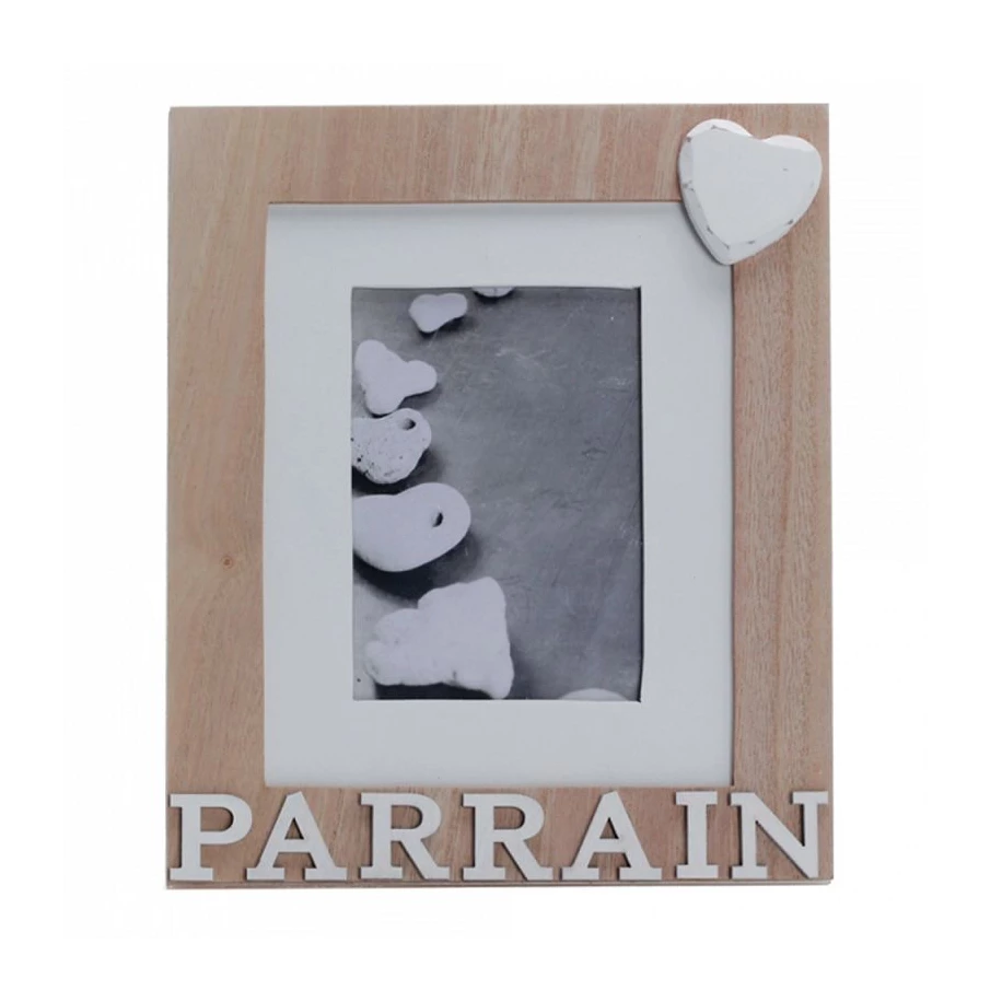 Cadre en bois naturel à poser PARRAIN - pièce