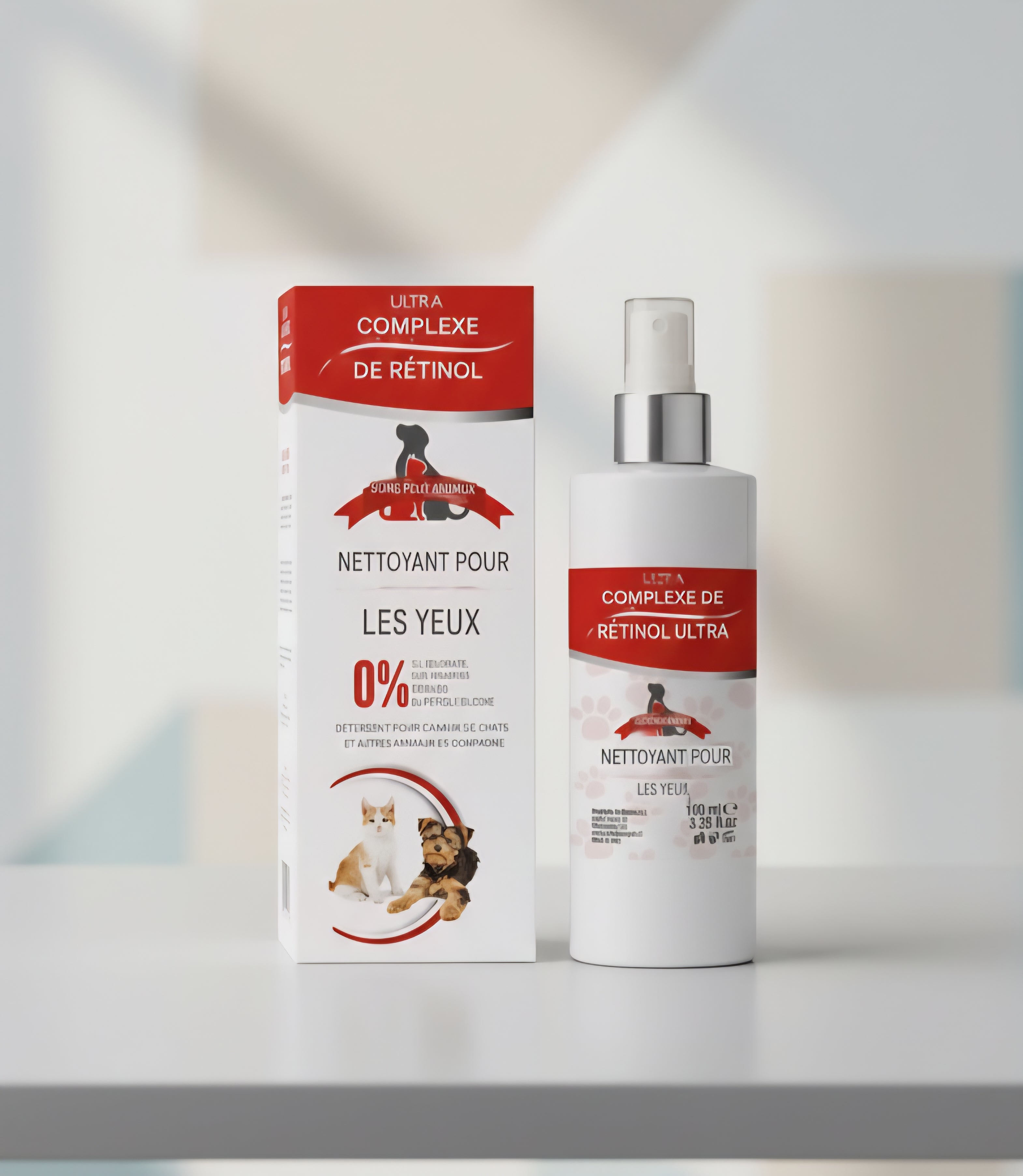 NETTOYANT POUR LES YEUX DES ANIMAUX 100ML. RETINOL COMPLEX