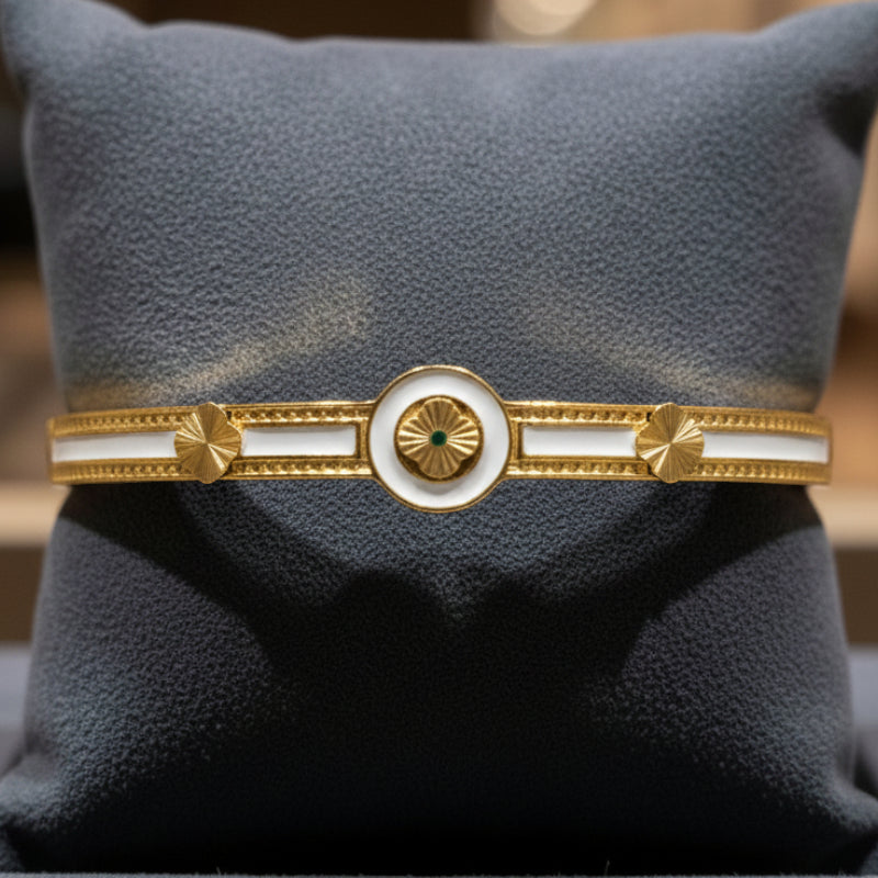 Bracelet Jonc Doré 💎Acier Inoxydable de Haute Qualité