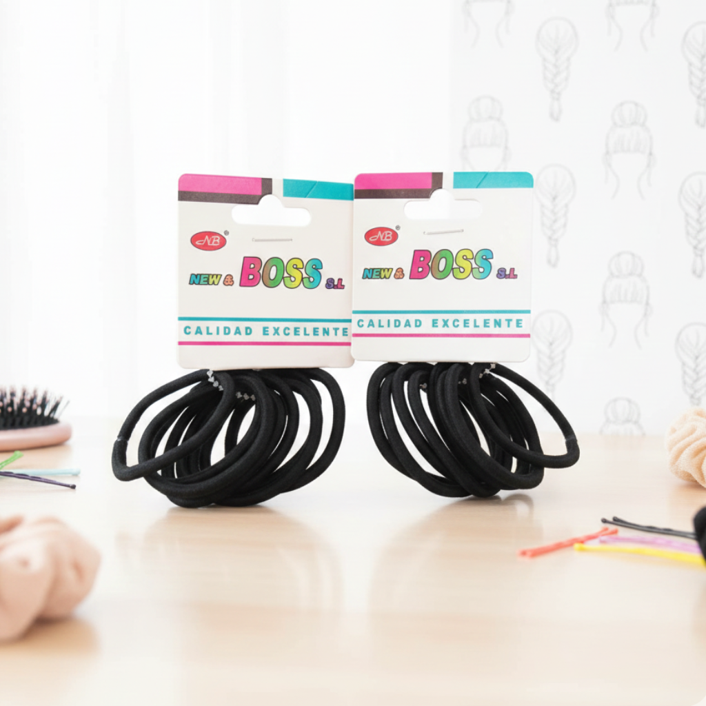 ÉLASTIQUE NOIR 12 PAR PAQUET