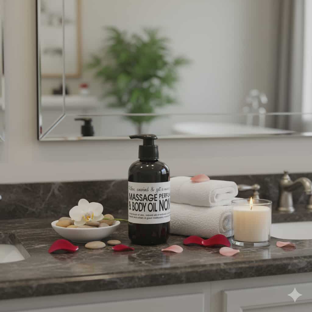 Huile de massage 200ml JUST NO NONSENSE, SANS PARFUM