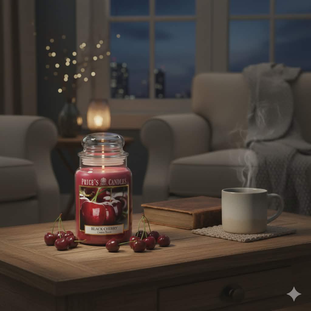 Bougie large Jar BLACK CHERRY