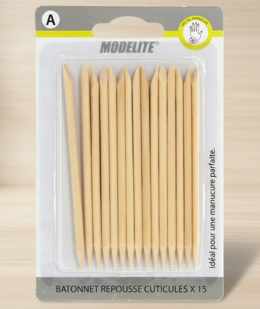 Modelite - Bâtonnet repousse cuticules - 15pcs