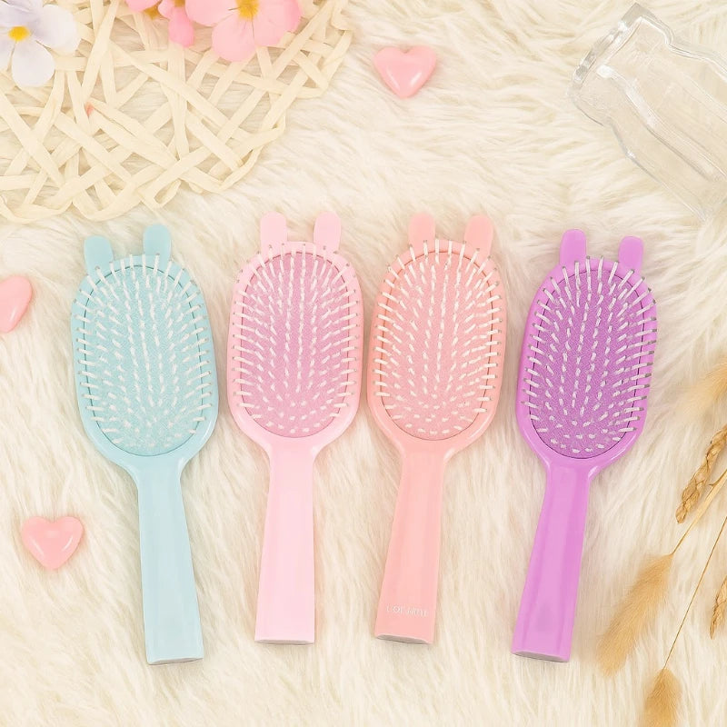 Brosse à Cheveux Ovales Colorées OREILLES FANTAISIES
