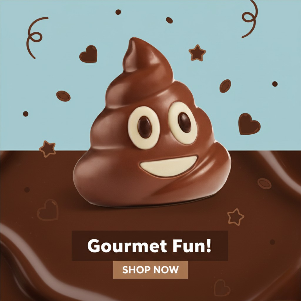 EMOJI CROTTE EN CHOCOLAIT AU LAIT 50 gr