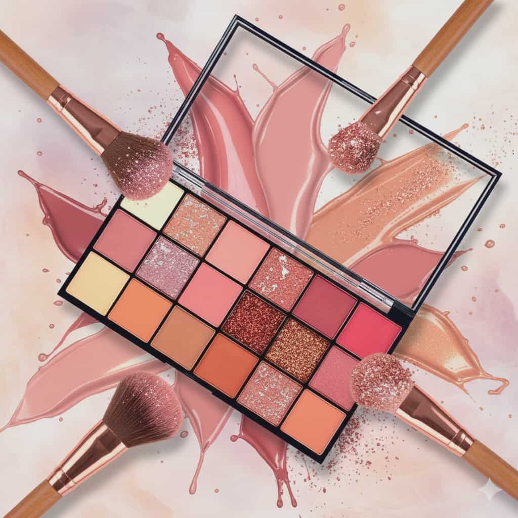 PALETTE OMBRE À PAUPIERES NUDE MATTE&BRIGHTD'DONNA