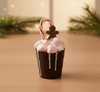 bombe de chocolat chaud de noël avec sucre d'orge chocolat 70%