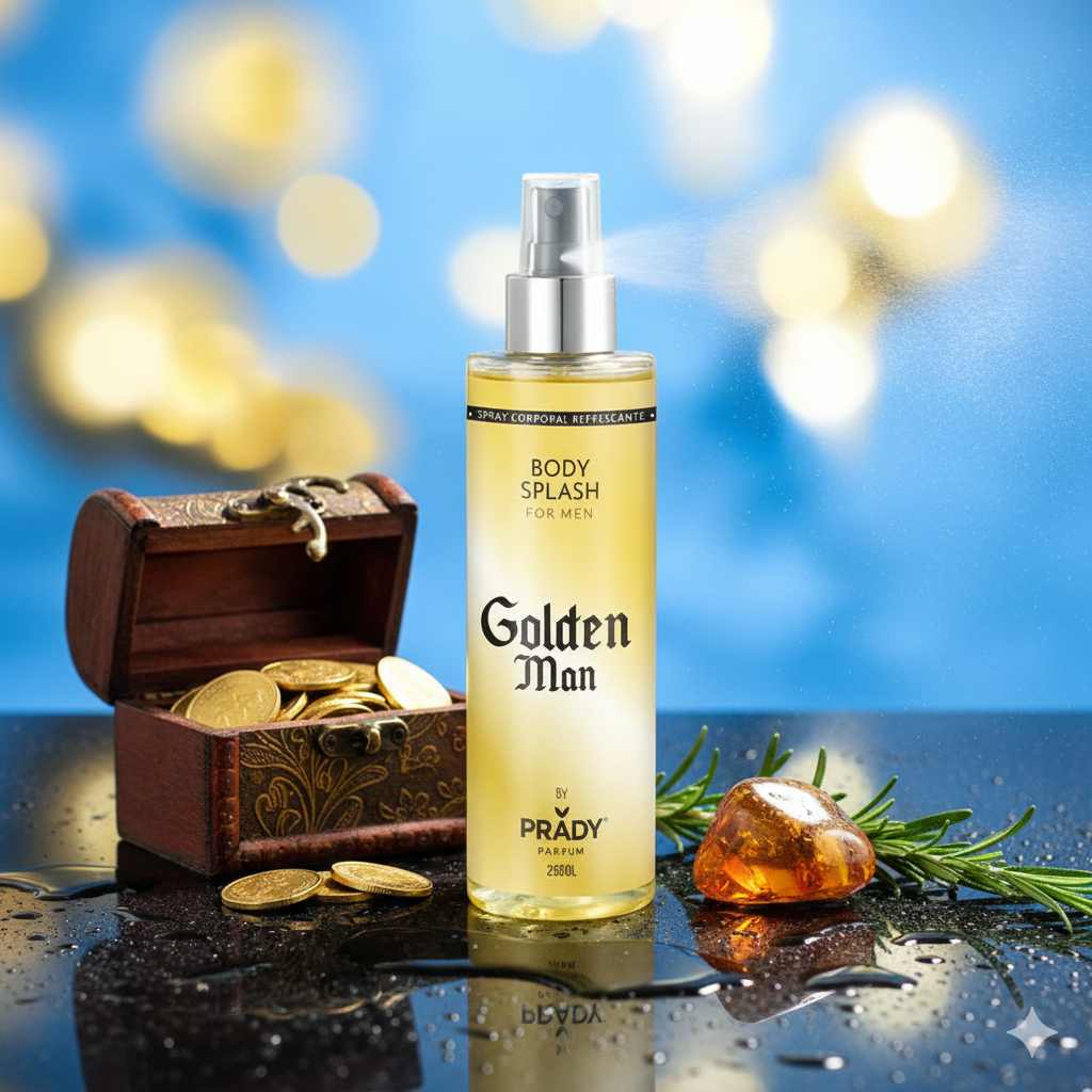 BRUME CORPS ET CHEVEUX GOLDEN MAN 250ML - PRADY (one millions)