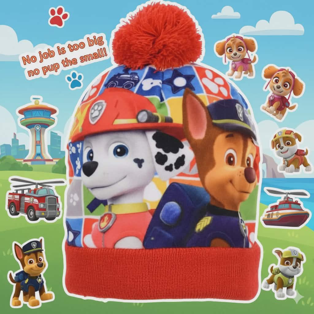 Chapeau rouge Pat' Patrouille pour enfant, 52 cm