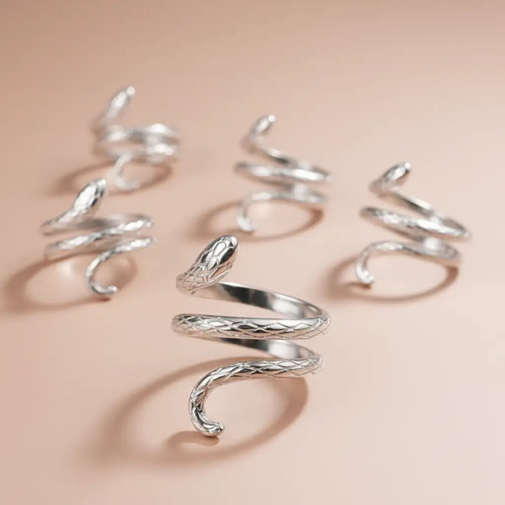 Bague ajustable Argentée Prémium – Acier Inoxydable