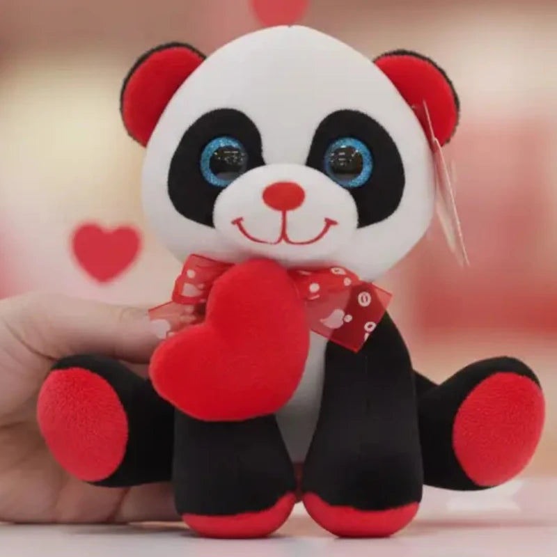 Peluche PANDA COEUR ROUGE ❤️ – Spécial Saint-Valentin