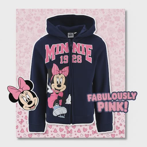 Pull Disney Minnie bleu marine pour enfant, 3-8 ans / 98-128 cm