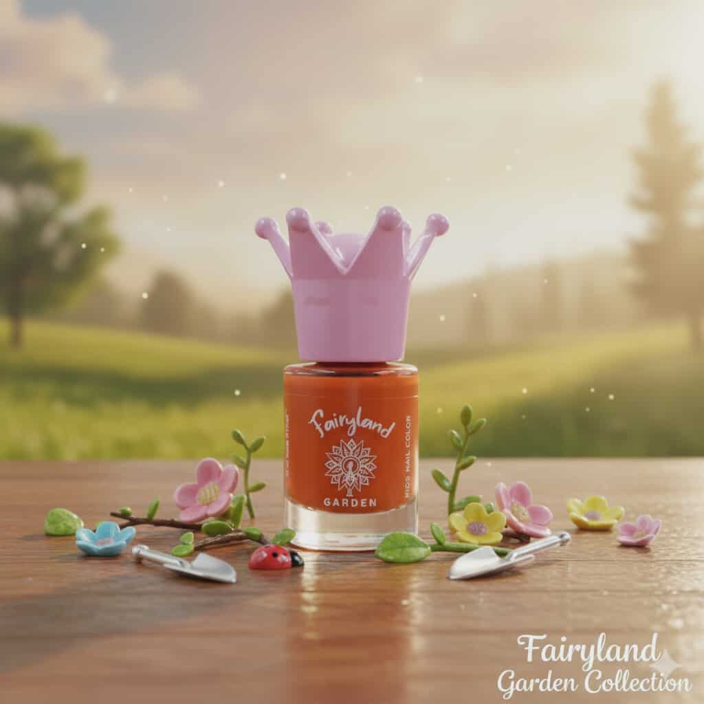 Vernis à ongles à base d'eau FAIRYLAND, Rouge Rosy