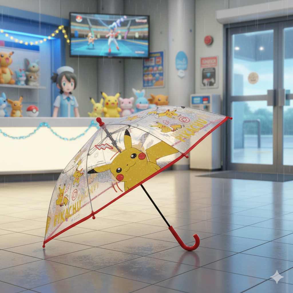 Parapluie transparent pour enfant Pokémon Thunder Ø72 cm