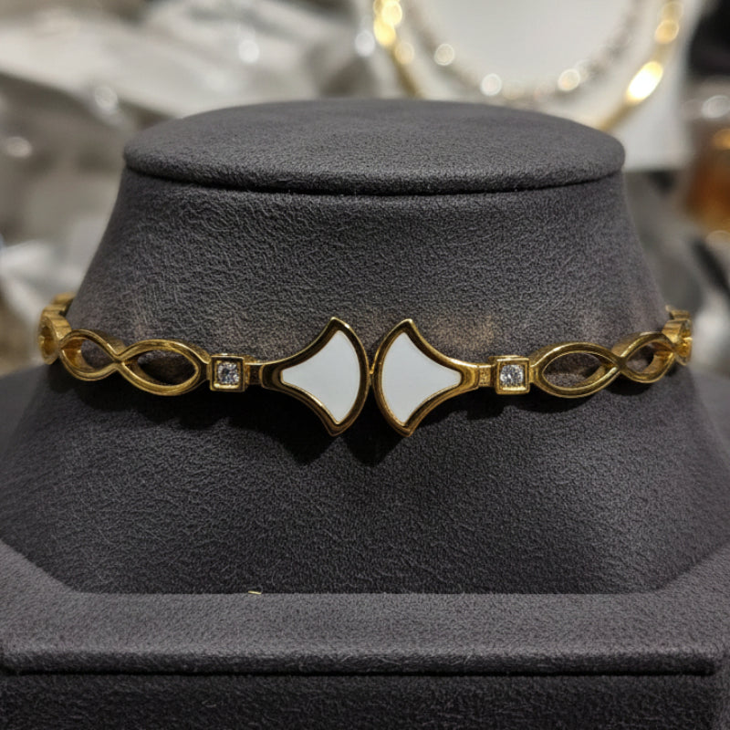 Bracelet Jonc Doré 💎Acier Inoxydable de Haute Qualité