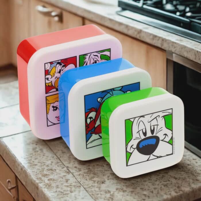 Lot de 3 Boites Repas M/L/XL - Asterix et Compagnie
