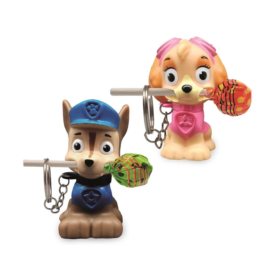Porte clés + sucettes Pat Patrouille