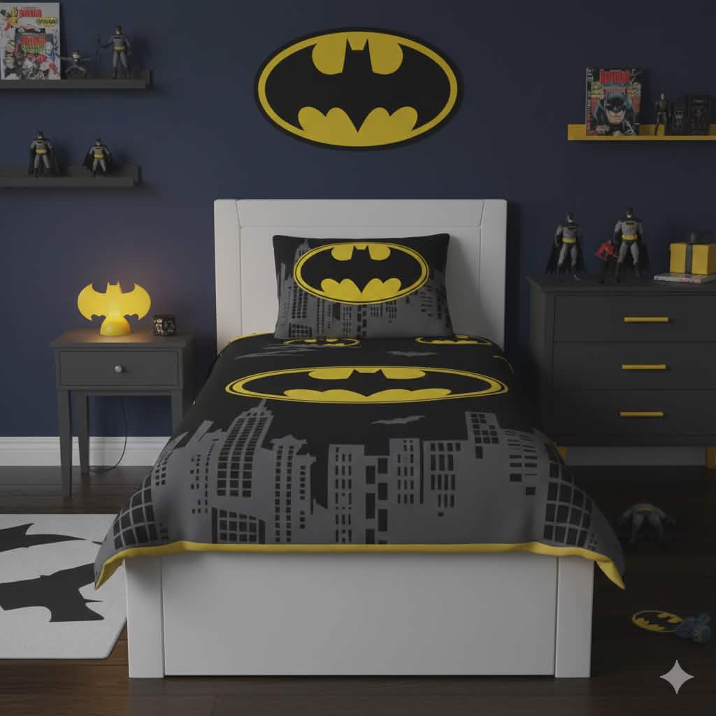 Drap-housse Batman The Emblem 140×200cm, 70x90 cm