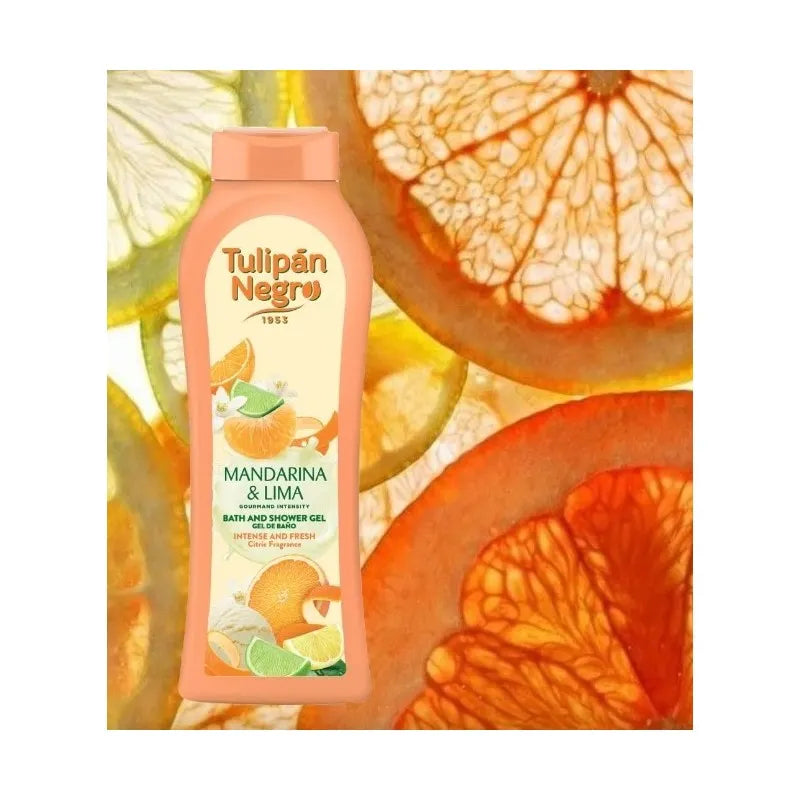 GEL DOUCHE & BAIN TULIPAN NEGRO MANDARINE LIMA 650ML