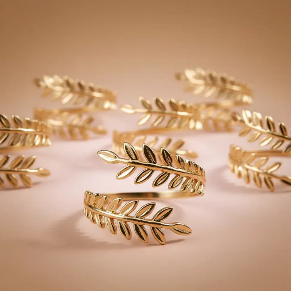 Bague ajustable Dorée Prémium – Acier Inoxydable