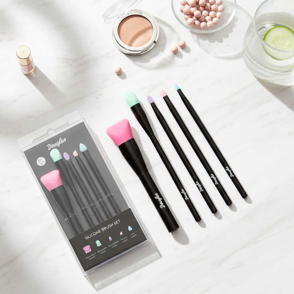 KIT DE 5 PINCEAUX DE MAQUILLAGE EN SILICONE