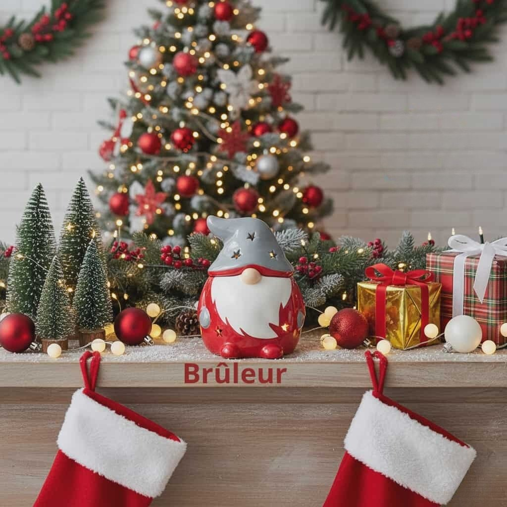 Brûleur à mazout rouge et gris Gonk