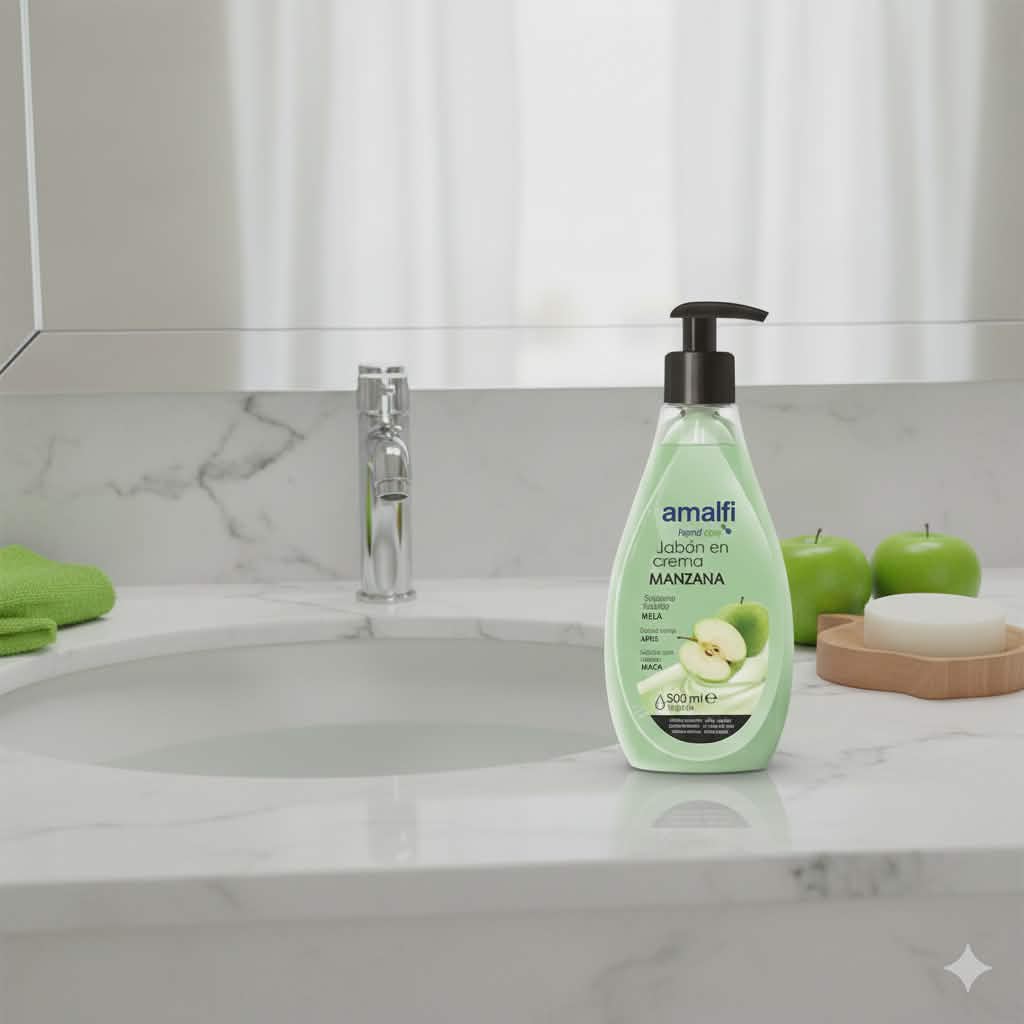 SAVON À LA CRÈME POMME 500ML. AMALFI