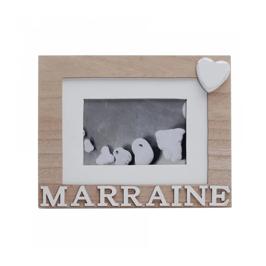 Cadre en bois à poser naturel MARRAINE - pièce