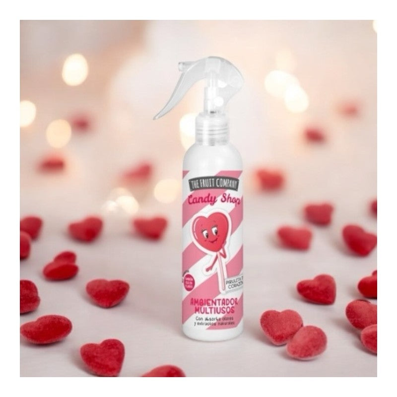 SPRAY D'AMBIANCE ET TISSU "CANDY SHOP" PIRULETA CORAZON - THE FRUIT COMPANY