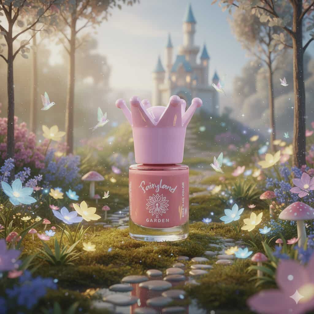 Vernis à ongles à base d'eau FAIRYLAND, Rose Rosy