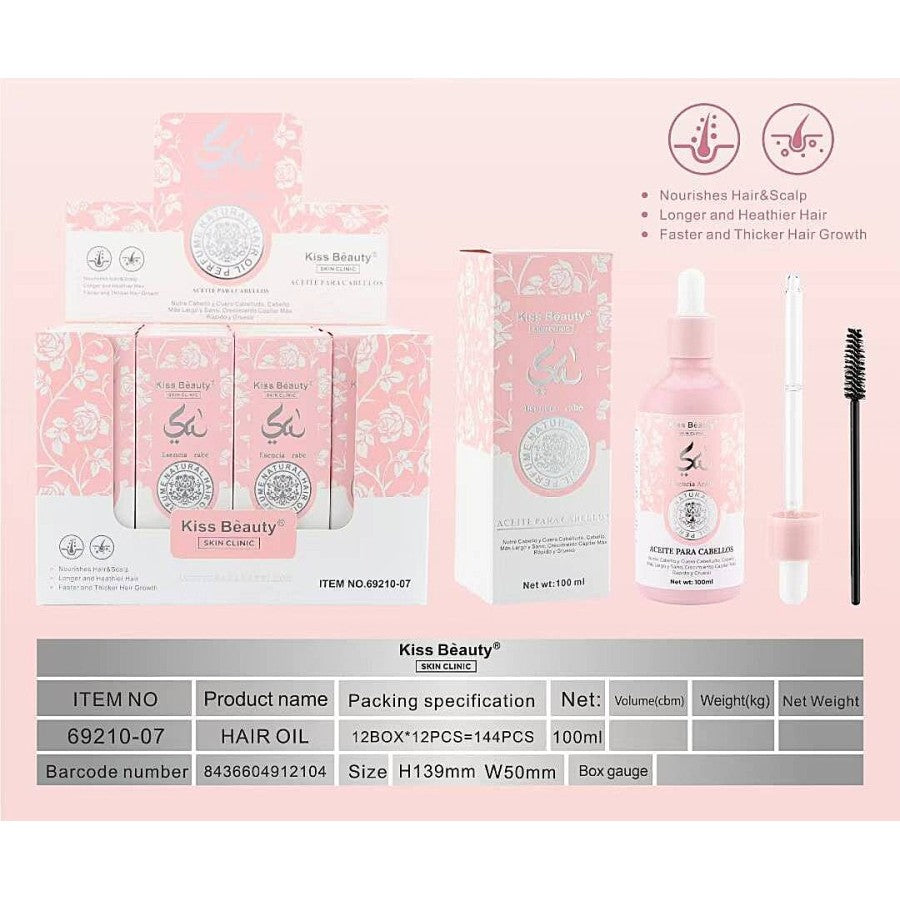 HUILE CAPILLAIRE ARAB ESSENCE 100ML. KISS BEAUTY