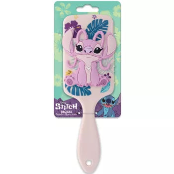 Disney Stitch - Brosse à cheveux pour enfants avec ange 3D en silicone