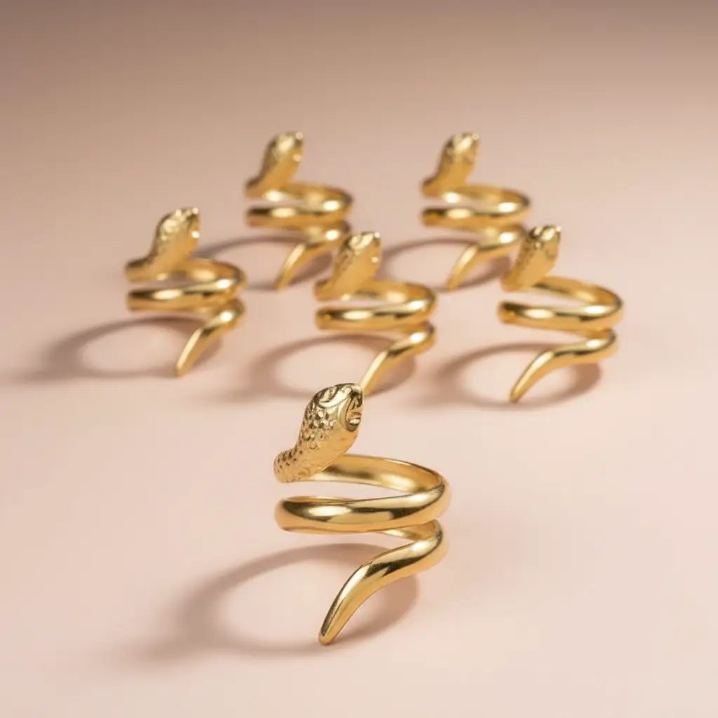 Bague ajustable Dorée Prémium – Acier Inoxydable