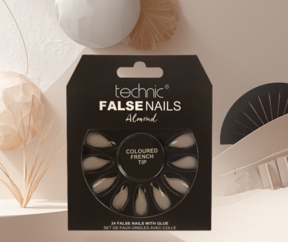 technic - Faux ongles Almond Coloured French Tip