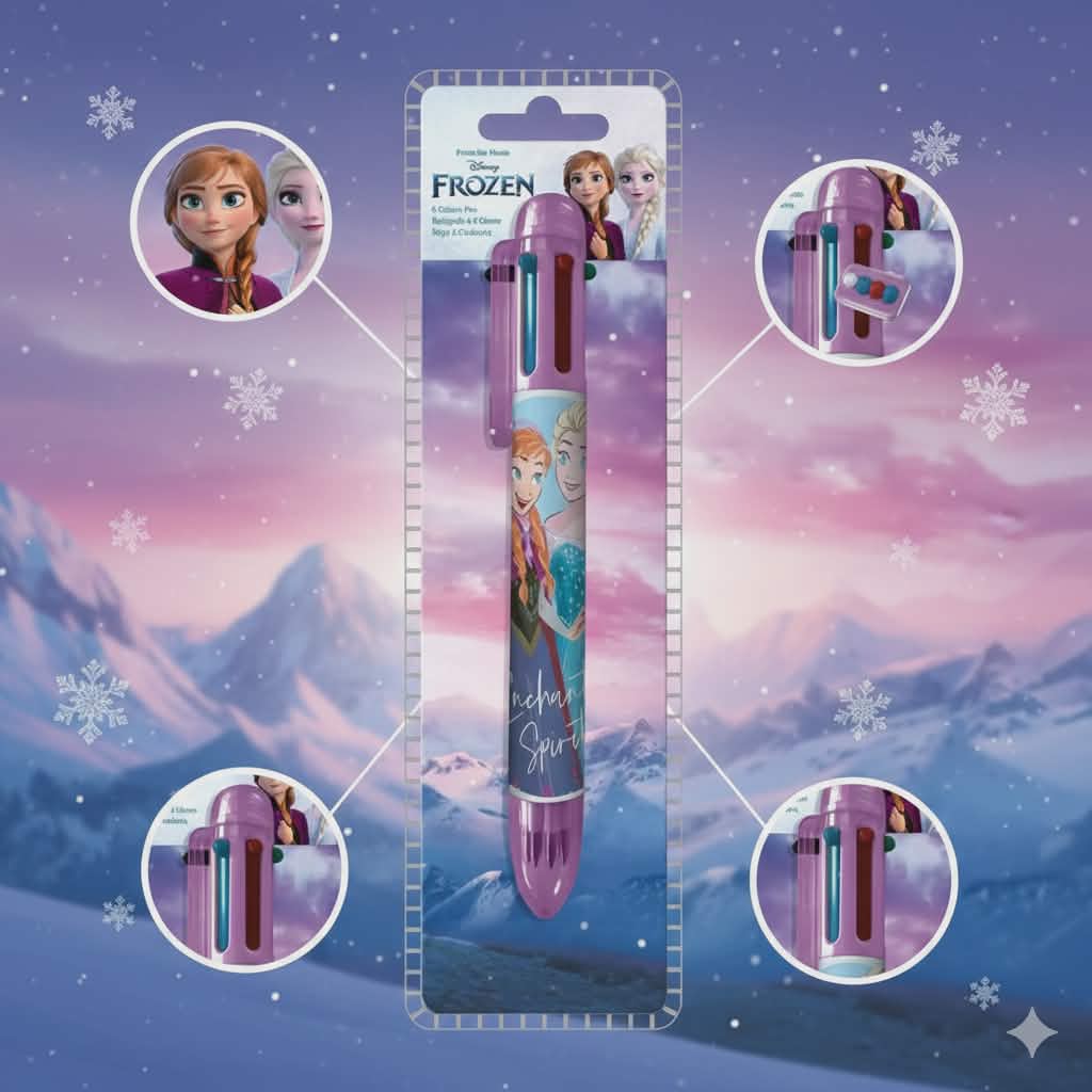 Stylo Disney La Reine des Neiges Enchantée 6 couleurs
