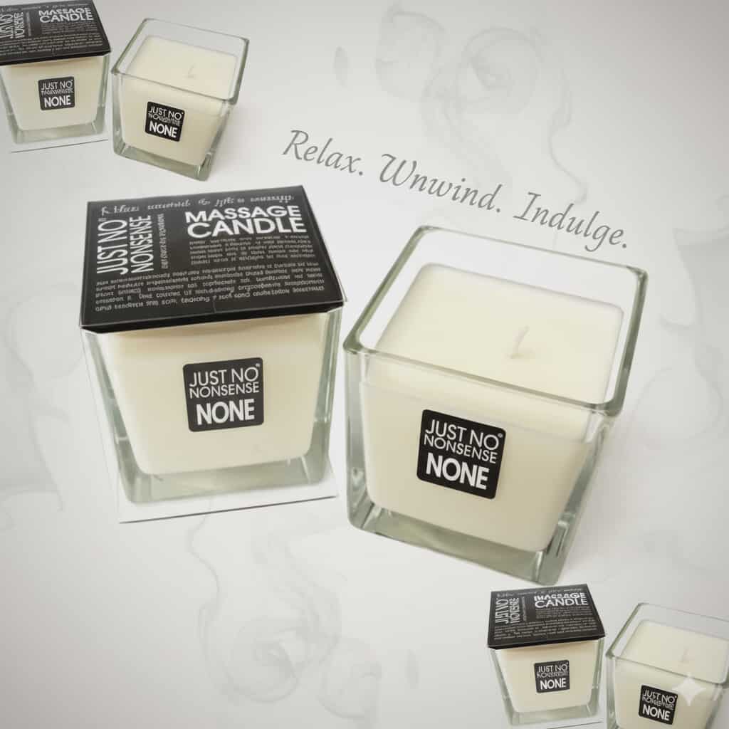 Bougie de massage 200g JUST NO NONSENSE,SANS PARFUM
