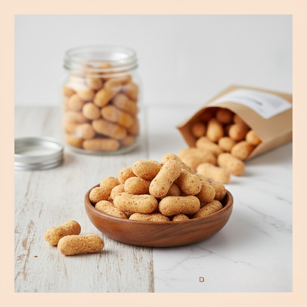 Cacahuètes feuilletées vendu par 100 gr