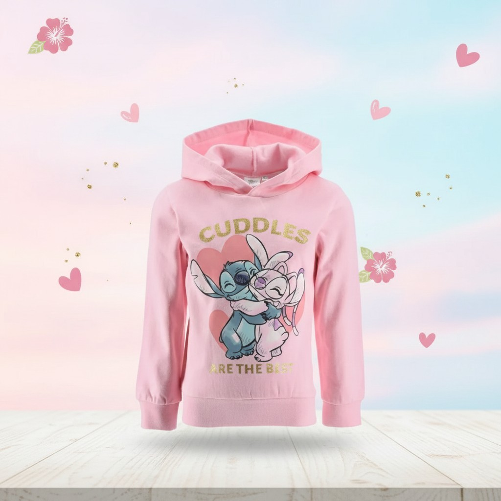 Pull Disney Lilo et Stitch, Le Chien Étoile Câlins, idéal pour les enfants de 3 à 8 ans (98-128 cm).