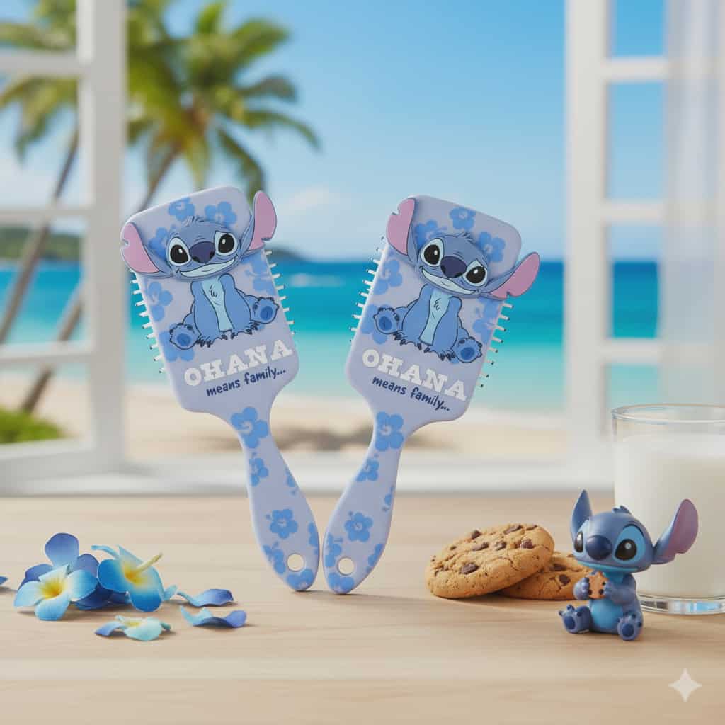 Brosse à cheveux 3D Disney Lilo et Stitch 22 cm