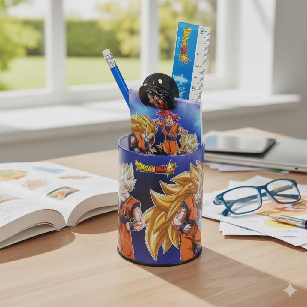 Ensemble de papeterie Dragon Ball Kamehame 7 pièces