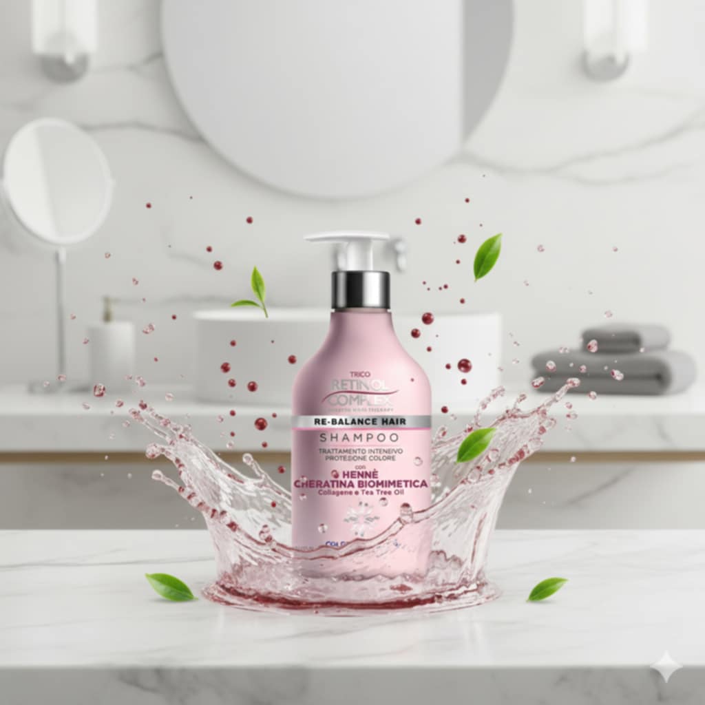 SHAMPOOING PROTECTION DE LA COULEUR AU HENNÉ et KÉRATINE 500ml. RETINOL COMPLEX