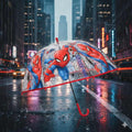 Parapluie transparent pour enfant Spiderman Web Power Ø72 cm