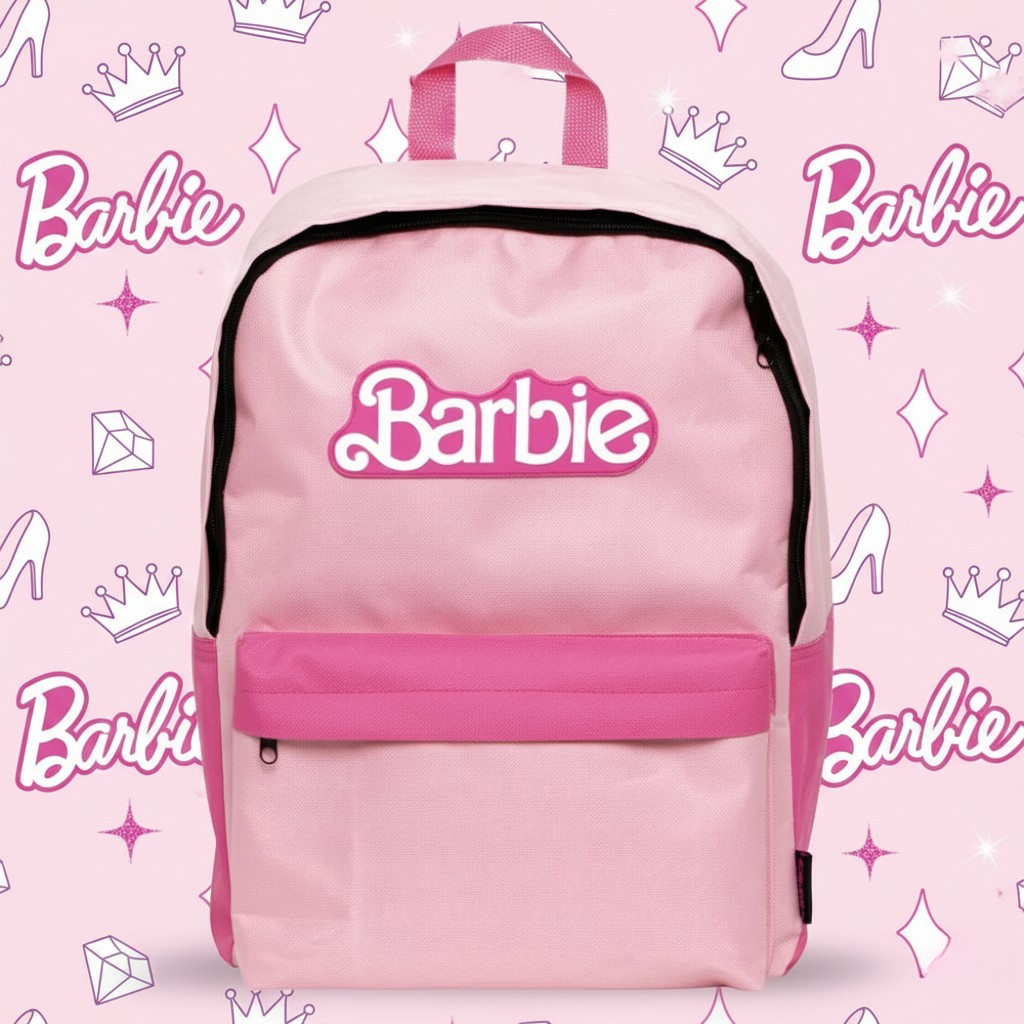 Sac d'école rose Barbie, 41 cm