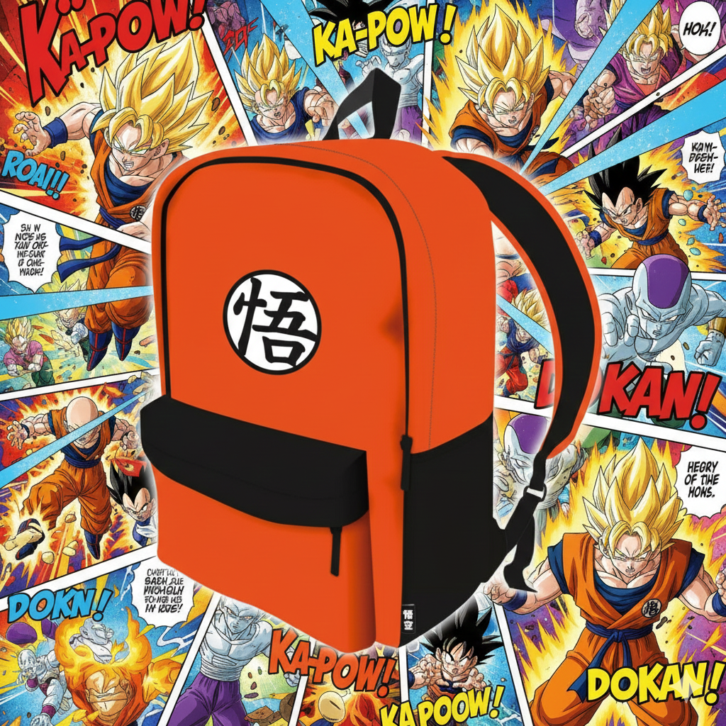 Sac d'école Dragon Ball Orange, 41 cm