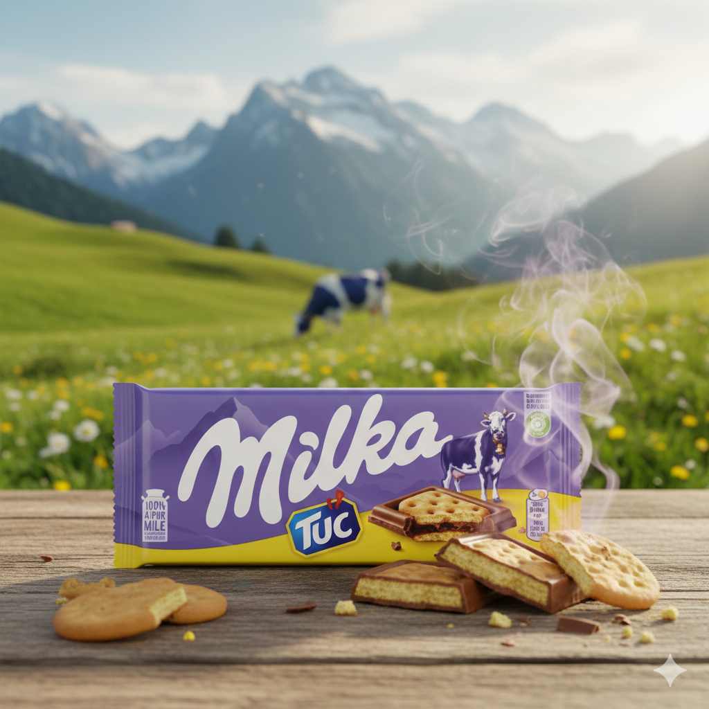 Tablette de chocolat Milka Tuc 87 Gr