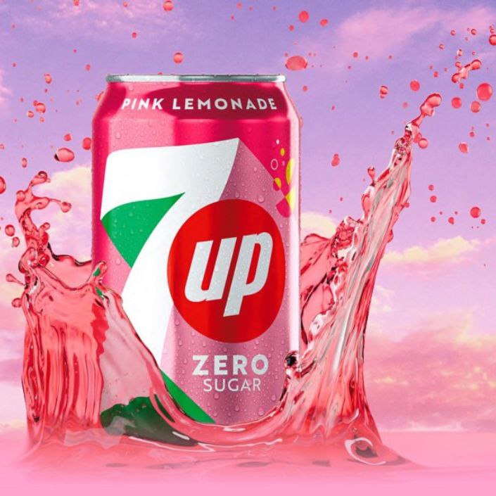 7UP Limonade rose 24x330ML