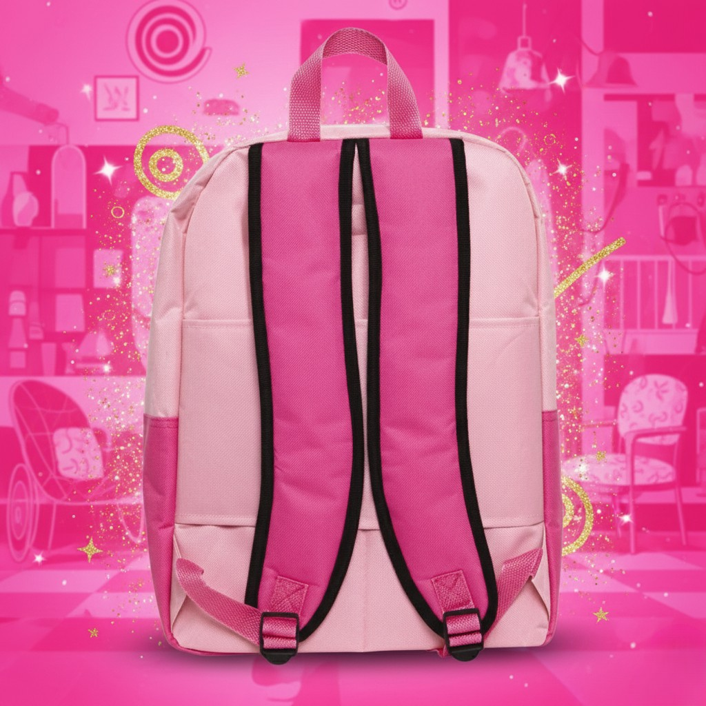 Sac d'école rose Barbie, 41 cm