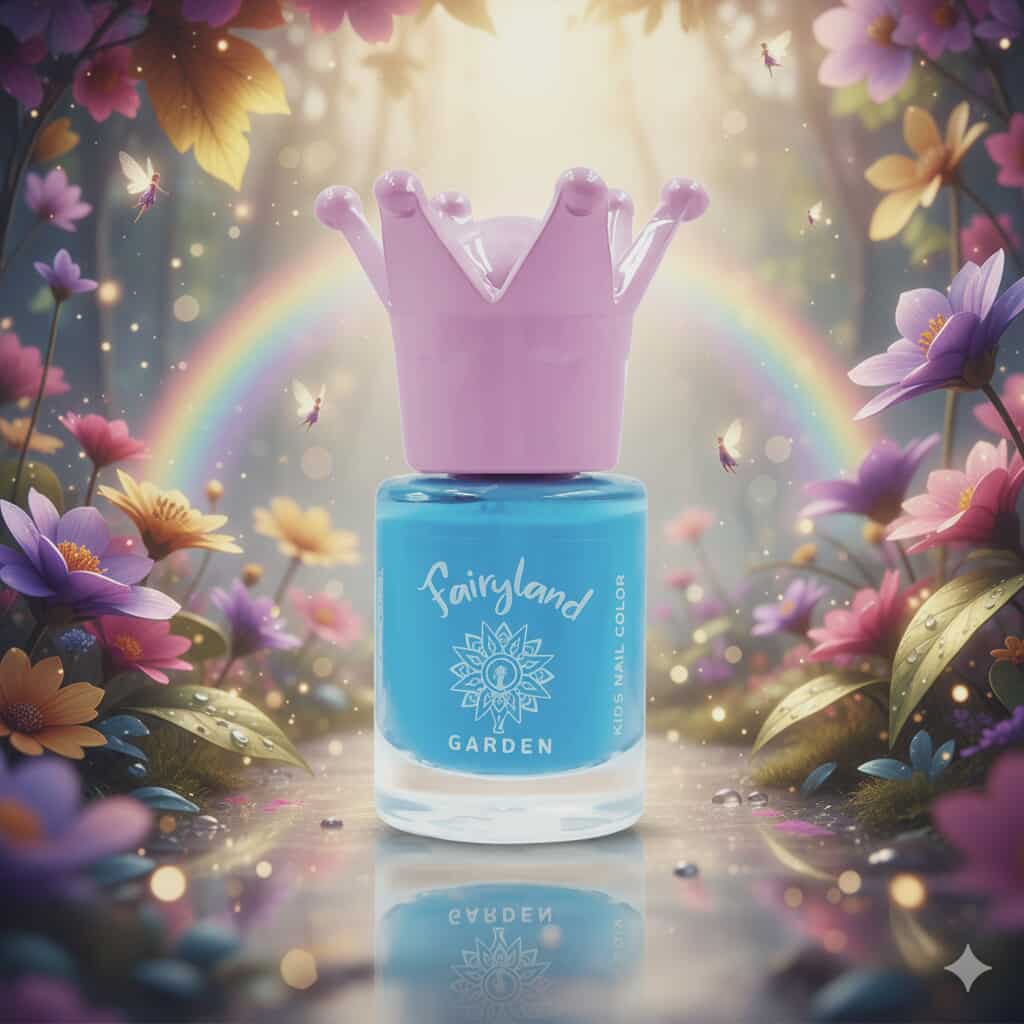 Vernis à ongles à base d'eau FAIRYLAND, Bleu Betty