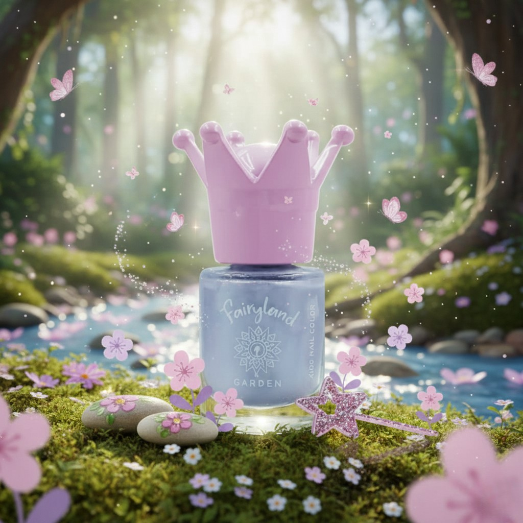 Vernis à ongles à base d'eau FAIRYLAND, Violet métallique Betty